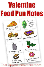 Leave a comment below w/ a ref to. Food Pun Valentine S Day Notes Free Printable Valentines