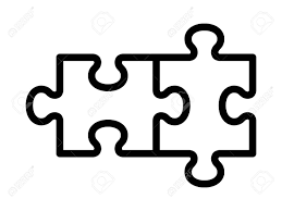 The puzzle piece logo was first used in 1963, and was popularized by autism speaks. Two Pieces Of Jigsaw Puzzle Or Autism Puzzle Piece Symbol Line Royalty Free Cliparts Vectors And Stock Illustration Image 105980442