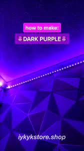 How To Make Dark Purple Led Light Colour Purple Led Lights Led Lighting Bedroom Led Light Strips Diy