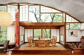 Modern Japanese Style House Interior Design Ideas Wooden Table Paper Screens Podium Shoji Screens Japanese Style House Japanese Interior Design Japanese Decor