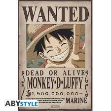 Usai terlibat perang marineford harga luffy naik menjadi 400 juta beri. Poster One Piece Lakaran