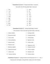 Sodium chloride, for instance, is an ionic compound containing sodium and chlorine. Binary Molecular Compound Lesson Plans Worksheets