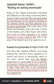 Only vegetarian animals are allowed to be killed. Islamic Ruling On Eating Mermaids Islam For Muslims Nigeria