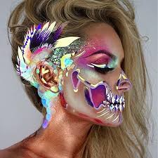 So here are some halloween costume and makeup ideas that will wow your friends. Metallic Powder Halloween Makeup Halloween Makeup Looks Special Effects Makeup