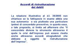 Accordi Di Ristrutturazione Dei Debiti Ppt Scaricare