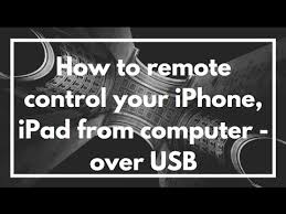 Pair your iphone to your pc via bluetooth settings. How To Remote Control Your Iphone Ipad From Computer Over Usb Youtube