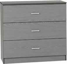 Dwellstudio mid century 3 drawer dresser in french grey. Felix 3 Drawer Chest Free Delivery Own Furniture