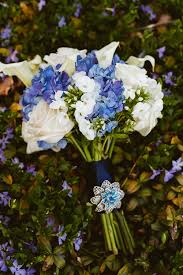 Flowers come in an amazing range of colors, both natural and tinted, so it won ' t be difficult to find blooms that perfectly match the rest of your wedding. Deep Purple And Blue Wedding