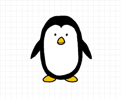 Outline this figure to get the final outline. How To Draw A Penguin How To Draw A Penguin Penguin Drawing Preschool Kids