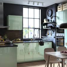 14 Stellar Ikea Hacks That Manage Your Entire Cooking Area Zeltahome Com Light Green Kitchen Green Kitchen Cabinets Traditional Kitchen Design