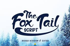 The Fox Tail Font Duo Extras Best Free Fonts Free Fonts For Designers Brush Font