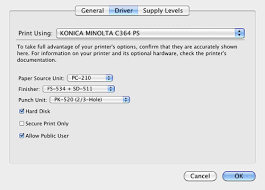 Drivers for mac os x 10.8.x. Configuring The Default Settings Of The Printer Driver