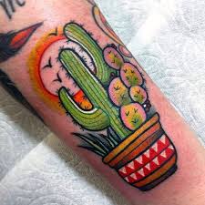 Tattoo the beauty of a cactus tattoo is more in it's meanings than it's looks. 63 Kaktus Tattoos Mit Ihrer Bedeutung