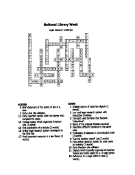 Judicial branch in a flash learning objectives. The National Library Week Crossword Research Genius Award Winner Is Dewey B Strategic