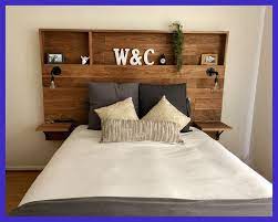 I had been trying to figure out a cute headboard for our daughter june, and then it hit me: Diy Headboard With Storage Diy Wooden Headboard With Shelves Diy Wood Headboard Ideas Headboard With Shelves Bedroom Headboard Headboards For Beds