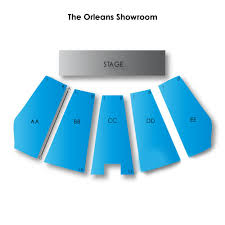 The Orleans Showroom 2019 Seating Chart