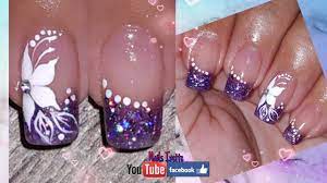 Como decorar unas naturales con glitters. Decoracion De Unas En Blanco Con Glitters Unas Con Brillo Y Flor Blanca Unas Decoradas Con Flor Youtube