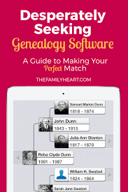 Desperately Seeking Genealogy Software A Guide To Finding Your Perfect Match Heart Of The Family In 2020 Genealogy Software Genealogy Organization Genealogy
