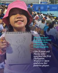 Core memory unlocked for little Mazie and @alex.eala! 💜🔓 Every athlete  thinks of the next generation. This is what it looks like on the ground!  With the first @philippinewomensopen in the books,