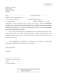 Surat Rasmi Ibu Bapa Kepada Guru Surat Rasmi U