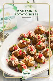 Try Our Boursin Potato Bites For Your Next Summer Gathering Potato Bites Recipes Food