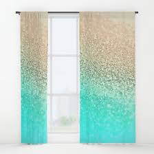 Gold Aqua Window Curtains Aqua Bedrooms Curtains Curtain Inspiration