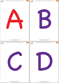Printable has a set of free alphabet flashcards that have simple, colorful images along with the name of the image, and the uppercase and lowercase letters. Uppercase Alphabet Flashcards Super Simple