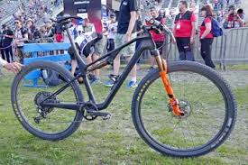 Uci mtb world cup albstadt: Prototype Canyon Full Suspension Xc Mountain Bike New Xtr M9100 For Mathieu Van Der Poel Bikerumor