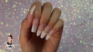 Join suzie as she custom. Natural Looking Acrylic Nails With Nail Tips And Dual Forms Youtube