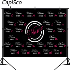 We hope you enjoy our growing collection of hd images to use as a background or home screen for your smartphone or computer. Capisco Logo Photography Background Sweet 16 18 Birthday Party Photophone Black Backdrops Photo Photozone Wallpaper Customized Background Aliexpress
