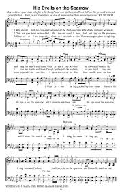Do you know what i mean? His Eye Is On The Sparrow High Resolution 1575 2475 From Hymnary Org Hymn Sheet Music Hymns Lyrics Christian Song Lyrics