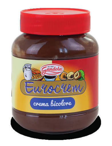 crema spalmabile bicolore a marchio Gandola