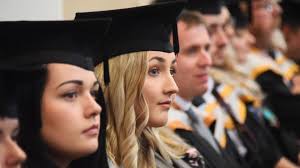 Director and producer Graham Linehan urges Norwich University of the Arts  students to put politics into their work at graduation