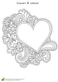 Coloriage coeurs mandala dessin pour la fête des mères, voici un joli coloriage à imprimer gratuitement. Coloriage Coeur Mandala Et Amour