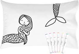 We have been through the entire. Amazon Com Oh Susannah Mermaid Coloring Pillowcase 1 Pillow Cover 20 By 30 Inches With Permanent Fabric Markers Included Color Your Own Pillow Case Kitchen Dining