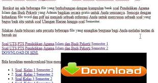 Mohon maaf atas berbagai kekurangan kami dalam menjelaskan, membagikan materi pada media sosial. Soal Uts Pts Sd Agama Islam Dan Budi Pekerti Kelas 1 Sd 6 Guru Berbagi