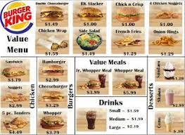 —marcia miller and martin lee 4 menu math: Empowered By Them Menu Math Burger King Fast Food Menu Menu Math Popeyes Menu