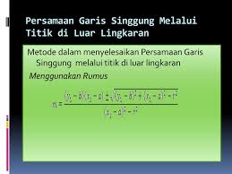 Check spelling or type a new query. Persamaan Garis Singgung Lingkaran Ppt Download