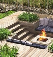 Other options to inspire your fireplace: 25 Welcoming And Stylish Sunken Patios And Decks Digsdigs