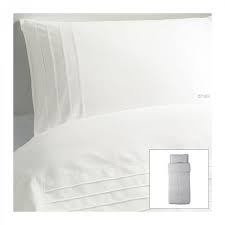 Ikea Alvine Stra White Pleated Twin Single Duvet Cover And Pillowcase Set Stra Luxury Bedding Master Bedroom Guest Room Bed Modern Bed Set