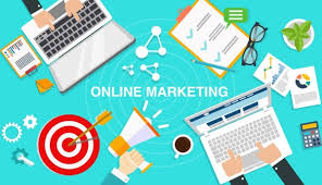 Online Marketing Background Laptop Business Design Elements Decor Free Vector In Adobe Illustrator Ai Ai Format Encapsulated Postscript Eps Eps Format Format For Free Download 2 87mb