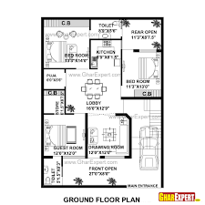 House Plan For 35 Feet By 50 Feet Plot Plot Size 195 Square Yards Gharexpert Com 20x40 House Plans Best House Plans 20x30 House Plans