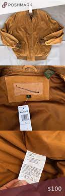 Timberland Weathergear Leather Bomber Jacket Sz S Leather Bomber Jacket Timberland Jacket Leather Bomber