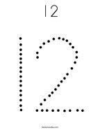 Free download 37 best quality number 12 coloring page at getdrawings. Number 12 Coloring Pages Twisty Noodle
