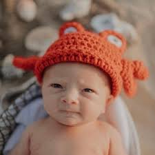 Crochet Lobster Hat for Newborns, Made-to-order