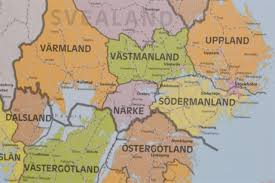 Träna på sveriges 21 län. Vaggkarta Sveriges Landskap