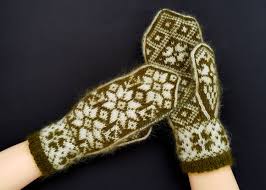 Hand Knitted Mohair Mittens Nordic Mittens Scandinavian Etsy Mittens Pattern Hand Knit Mittens Hand Knitting