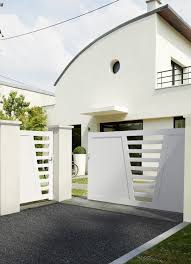 Portail Battant Pvc Carnac En 2020 Portail Ajoure Portail Pvc