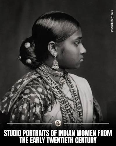 indian_historytales | Today's post features a series of vintage studio portraits of Indian women, originally published by The New York Times. These portraits,... | Instagram