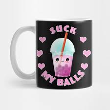 Funny Boba Tea Suck My Balls Boba Tea Mug Teepublic This festive gingerbread among us crewmate is not sus at all! teepublic